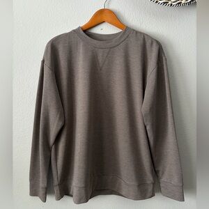 Berkshire Homewear Super Soft Loungewear Sweatshirt In Taupe Brown Women Small